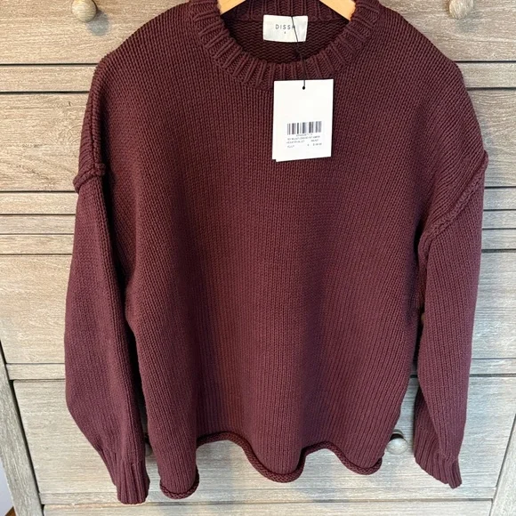 DISSH Roy Walnut oversized longline knit jumper - NEW WITH TAG - Picture 4 of 6